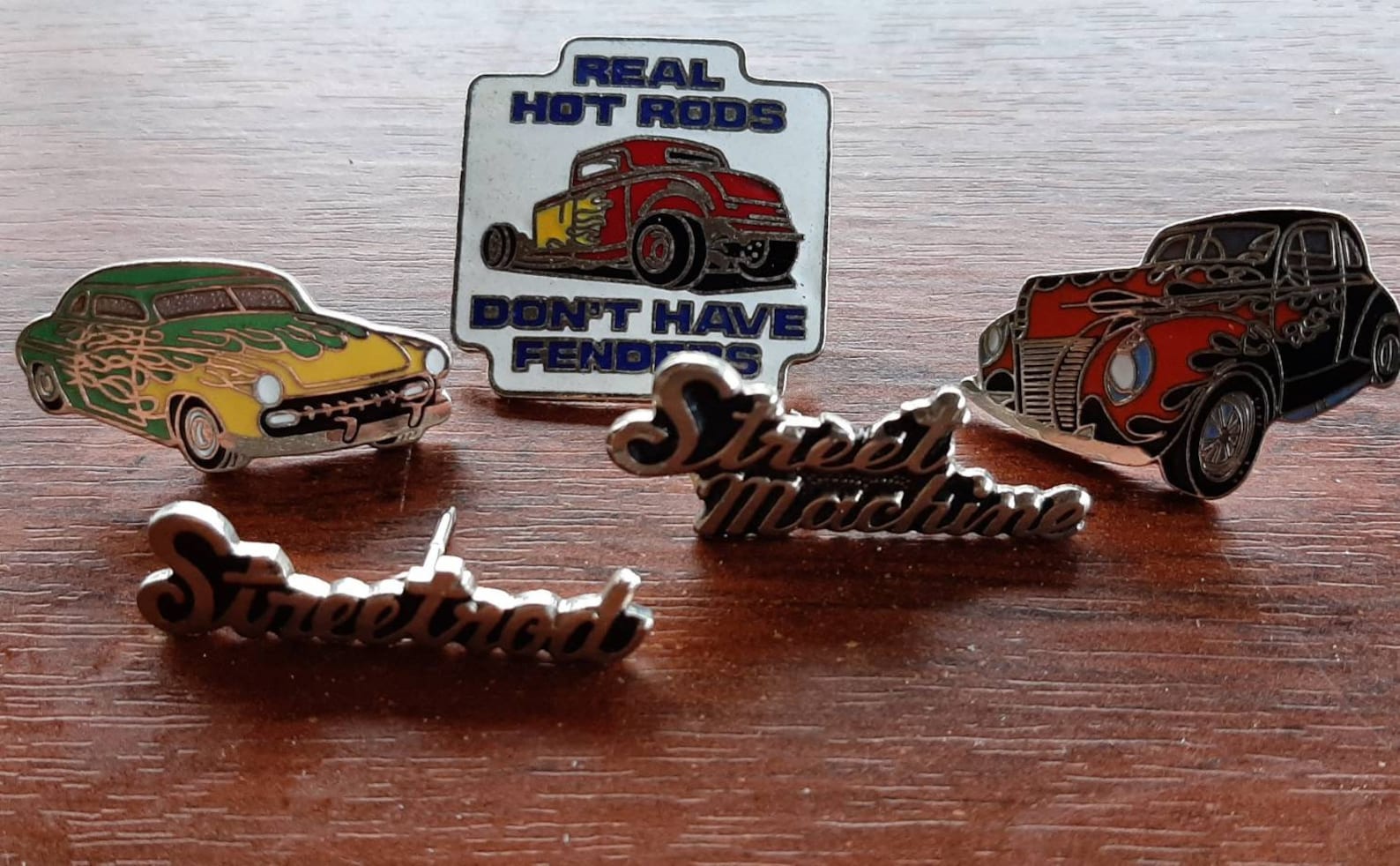 Vintage enamel street rod hat pins Etsy