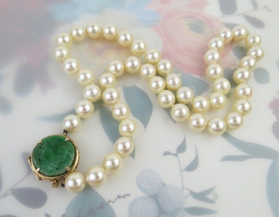 Stunning Two-Strand Sterling Silver Necklace Jade Crystal Unique Beads