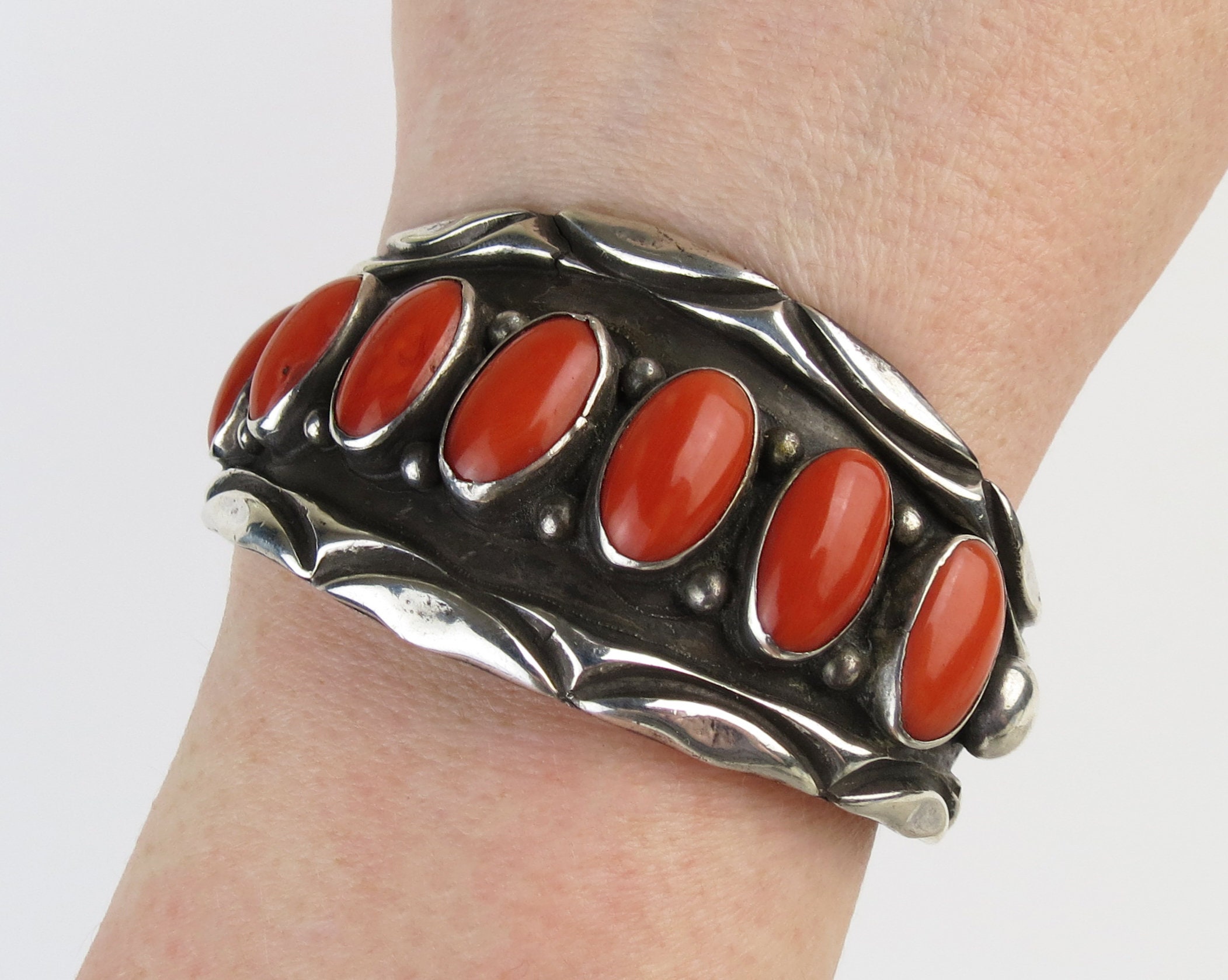Phenomenal Vintage Native American Navajo Sterling Silver Stamp Nora Bill Bracelet Phenomenal Vintage Native American Navajo Sterling Silver Stamp Nora Bill Bracelet