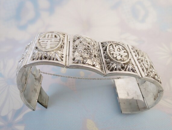 Pre owned Chinese wide heavy panel link sterling … - image 6