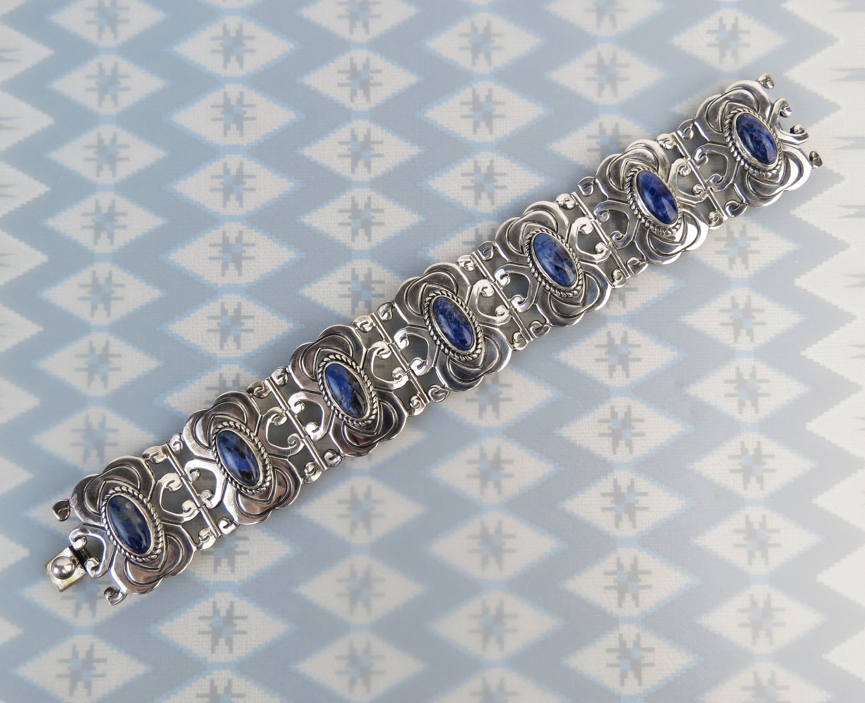 ヴィンテージ メキシカン ソーダライト スターリングシルバー パネル