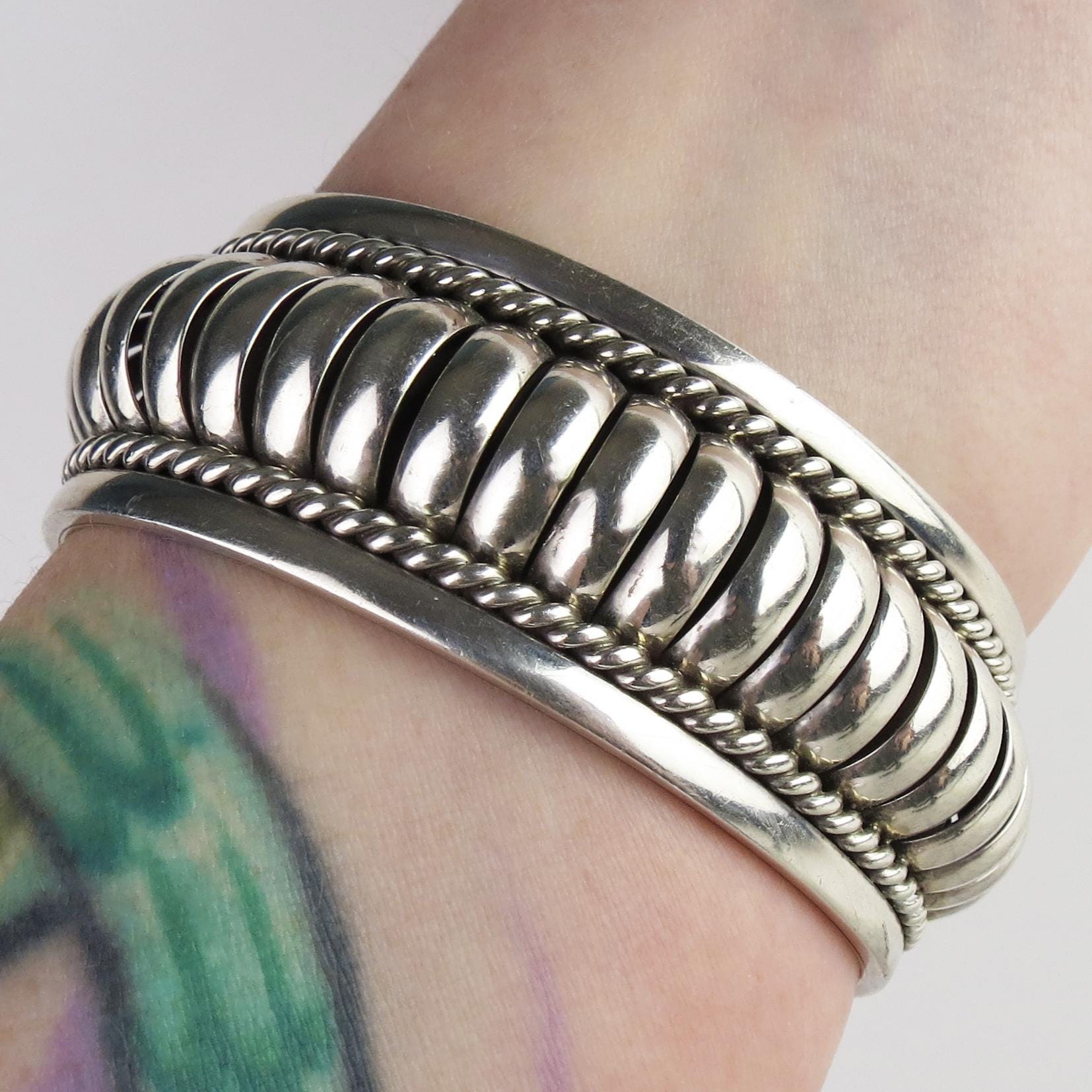 Thomas Charley Signature Vintage Native American Sterling Silver