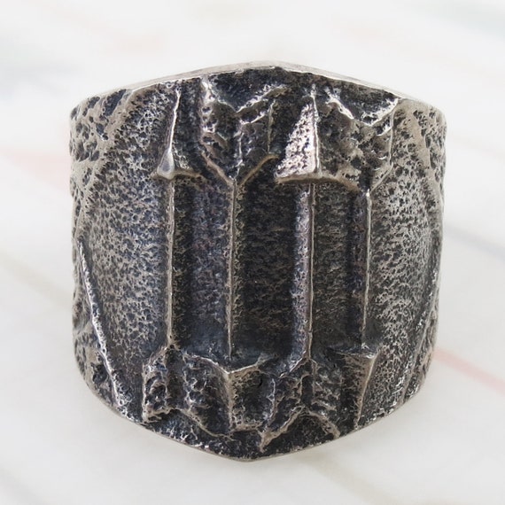Important Aaron Anderson Navajo Whirling Logs Native American Jewelry Silver Tufa Casted Bracelet Important Aaron Anderson Navajo Whirling Logs Native American Jewelry Silver Tufa Casted Bracelet