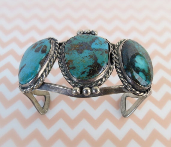 3 Turquoise teal & matrix colors sterling silver … - image 8