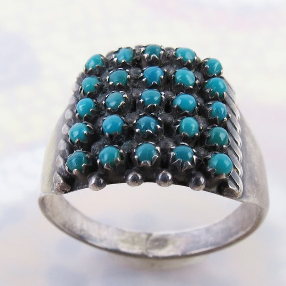 Vintage Native American Zuni ring by Peter and Vi… - image 8