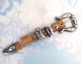 Fibbia Per Cintura Texas Ranger In Argento Sterling Vintage, 3 - Foto 6