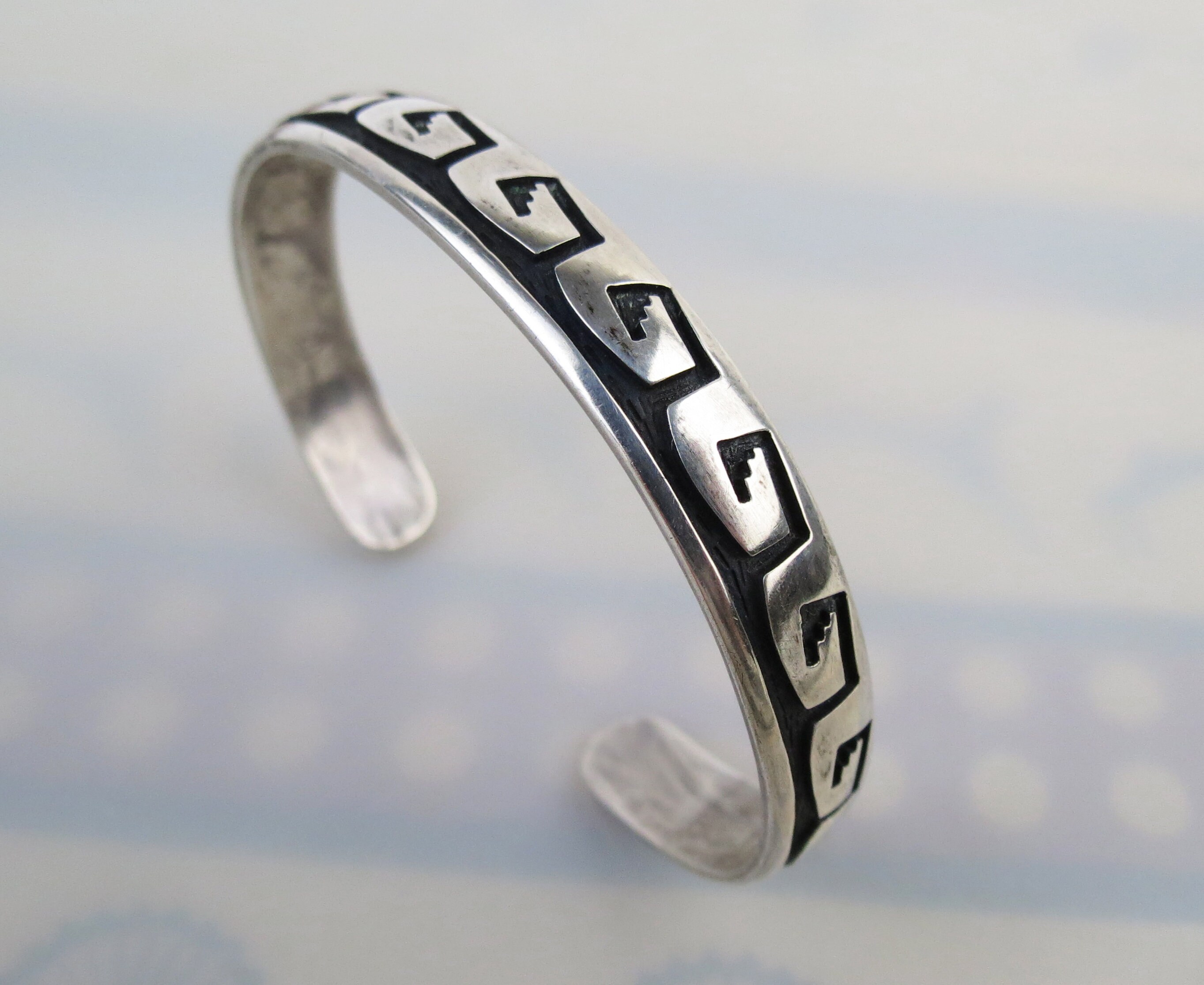 John Coochyumptewa Hopi Sterling Silver Signed Vintage