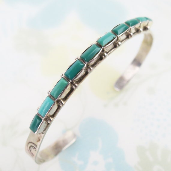 Best Vintage Native American Zuni Ernest Zunie Turquoise Kachina Sterling Silver Bracelet Old Best Vintage Native American Zuni Ernest Zunie Turquoise Kachina Sterling Silver Bracelet Old