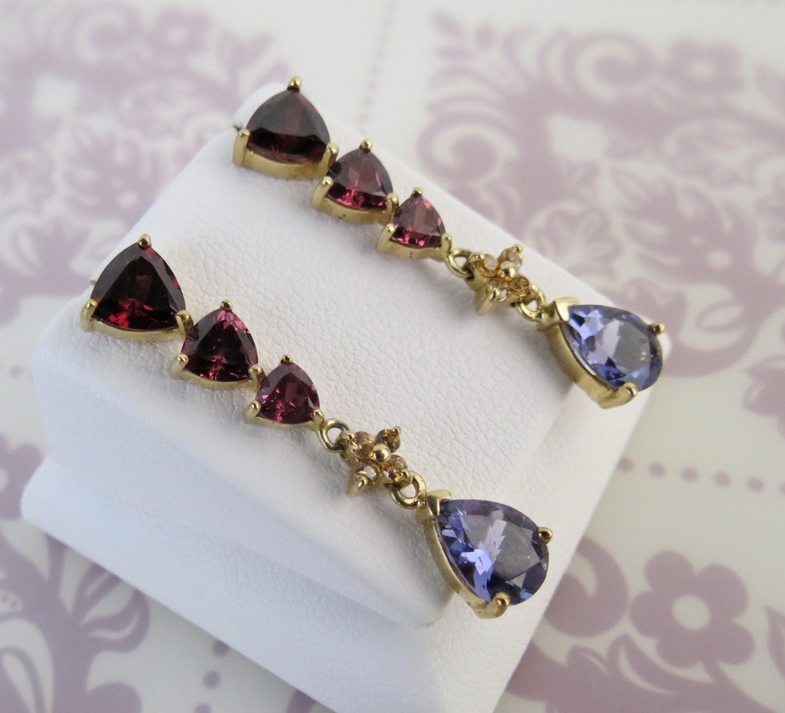 10k Gold Samuel Aaron Jewelry THL Graduated Citrine & Etsy