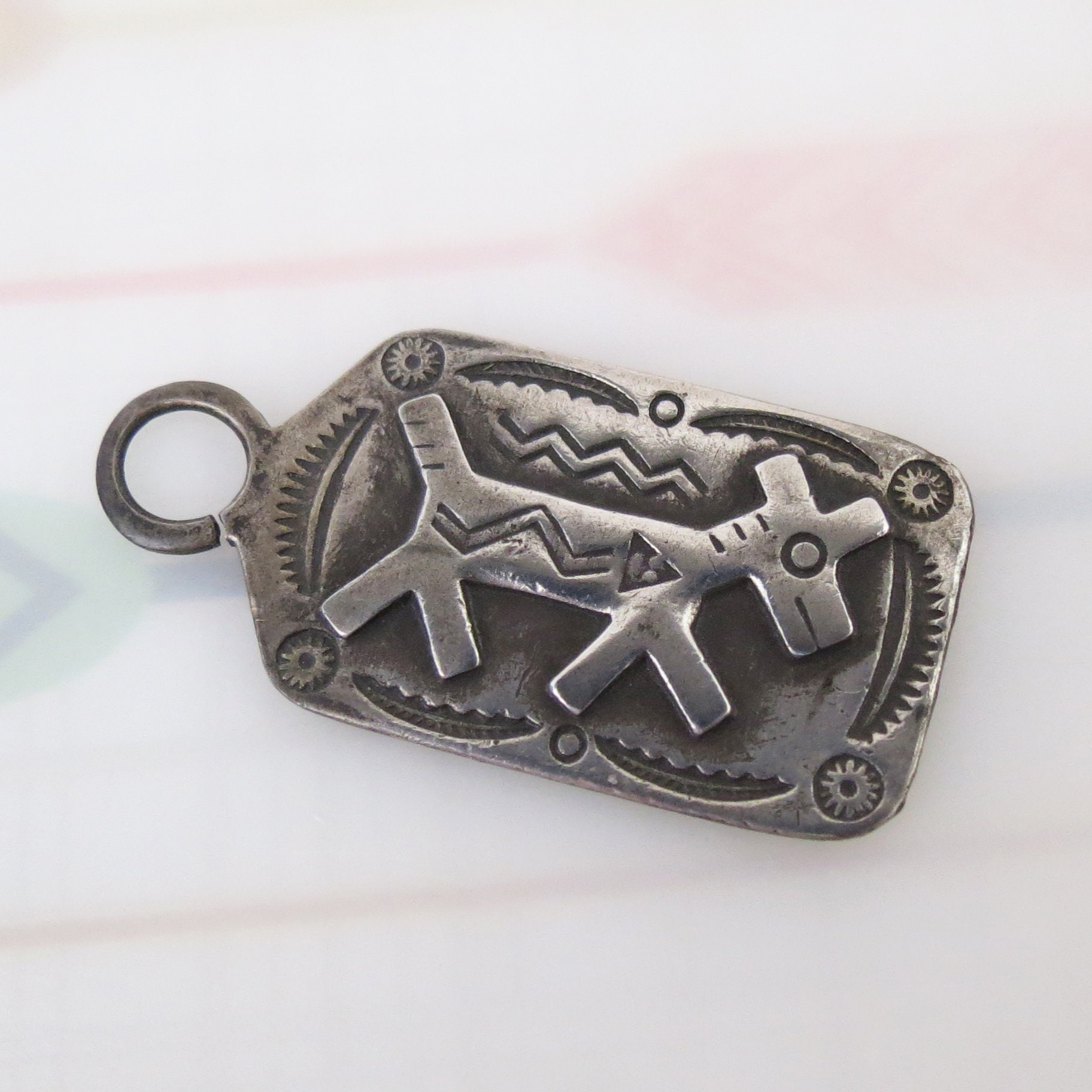 Vintage Fred Harvey Native American Navajo Sterling Silver Horse