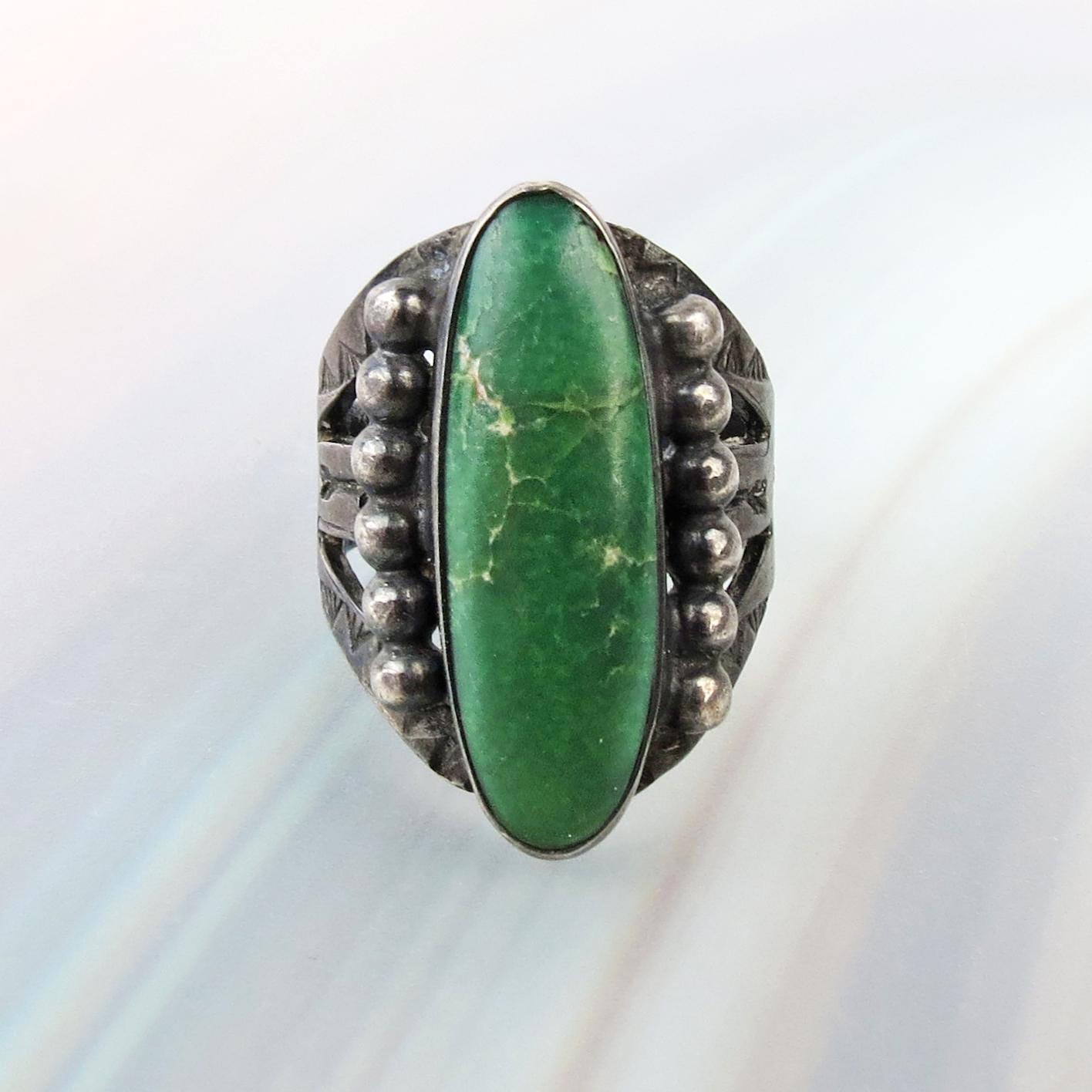 Superb Example Original Patina Early 1940s Era Native American Sterling ...