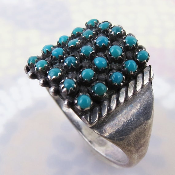 Vintage Native American Zuni ring by Peter and Vi… - image 4