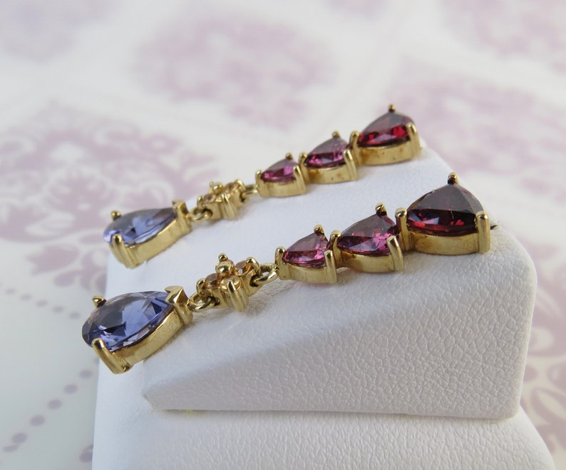 10k gold Samuel Aaron jewelry THL graduated citrine & Etsy