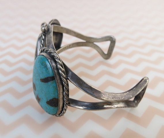 3 Turquoise teal & matrix colors sterling silver … - image 5