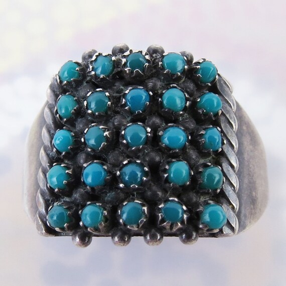 Vintage Native American Zuni ring by Peter and Vi… - image 2