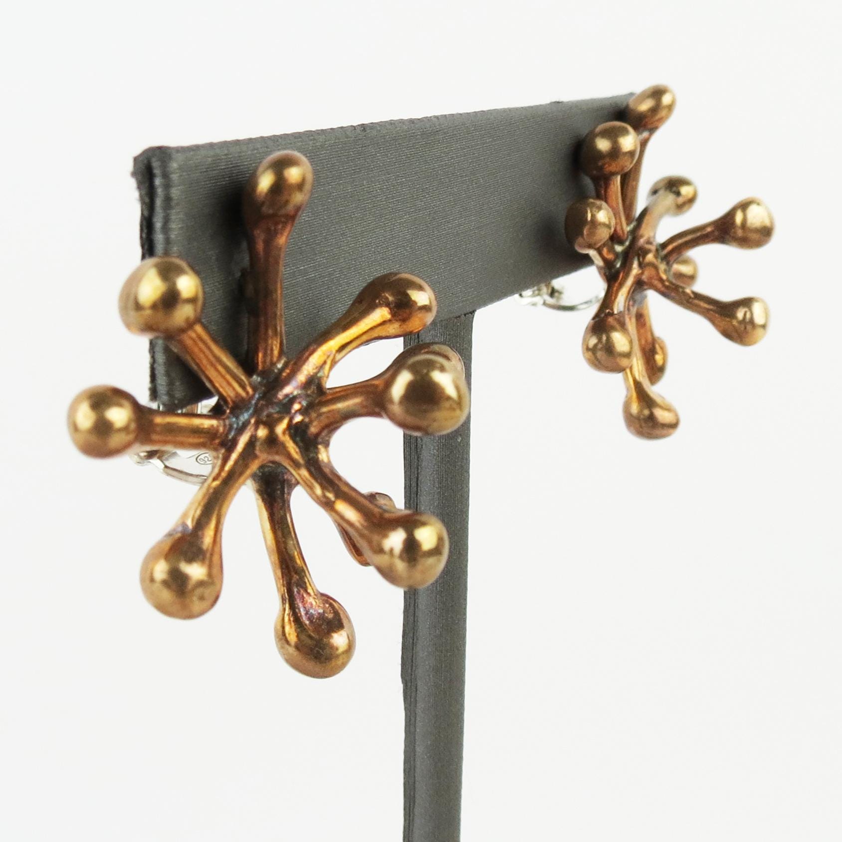 Monica Castiglioni Pre Owned Earrings Ultra Modern Italian Organic