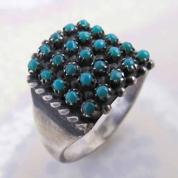 Vintage Native American Zuni ring by Peter and Vi… - image 7