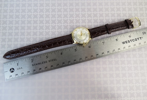 Vintage Bulova 14k yellow gold waterproof case my… - image 10