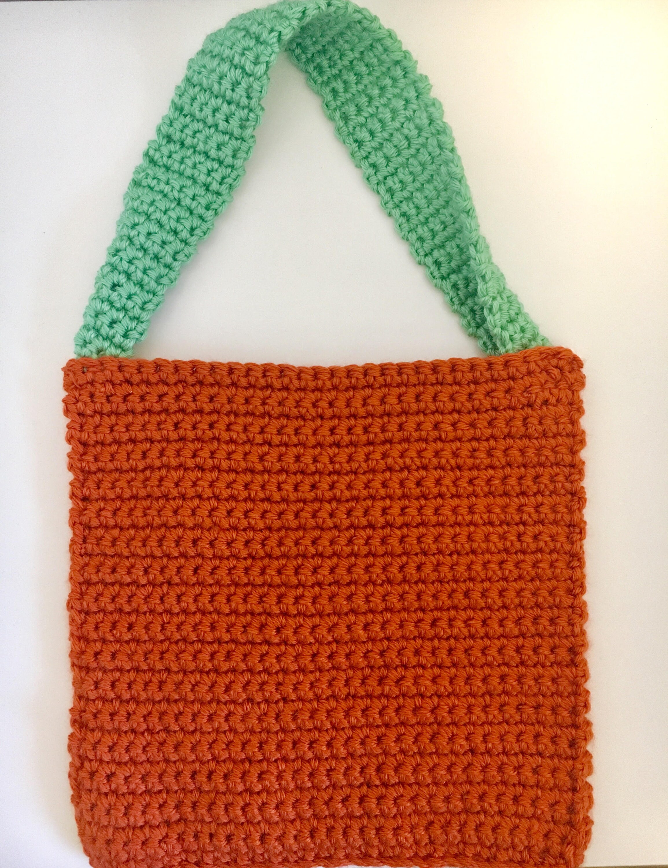 Crochet Pumpkin Trick or Treating Halloween Bag | Etsy