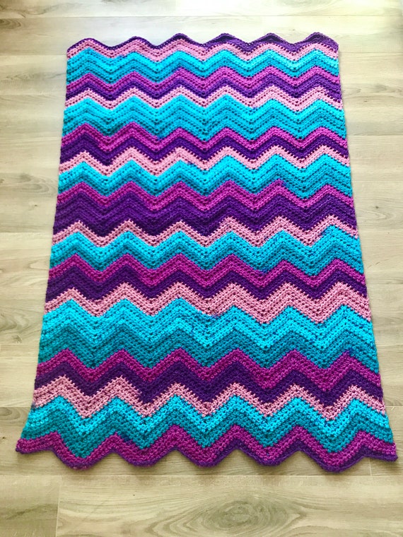 Purple and blue blanket hotsell