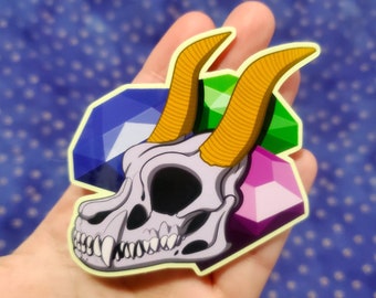 Skeletal Spyro the Dragon Vinyl Sticker