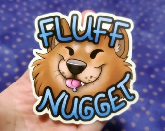 Fluff Nugget Vinyl Sticker