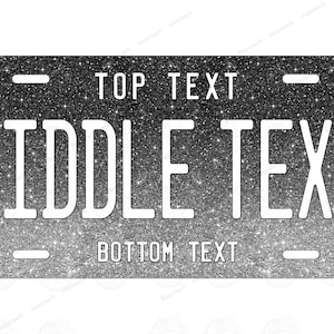 Custom Outer Space black Color Any Text Personalized License Plate Tag for Bicycle ATV MOPED Kids Bike Man Cave Wall Signage Mini Bike gift