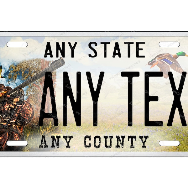 Duck Hunting License Plates Etsy