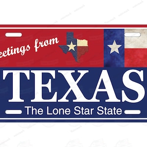 Custom Texas Lone Star Novelty Personalized License Plate Tag travel souvenir for Bicycle ATV Bike kids toy Wall Signage travel Souvenir