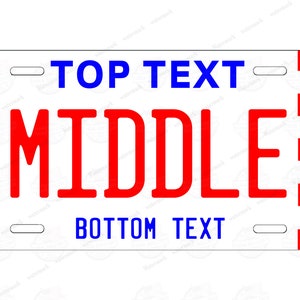 USA Stars and Stripes Novelty Metal License Plate for Auto Car Show Bicycle ATV Bike Man Cave Motorcycle Movie Prop Minibike custom gift