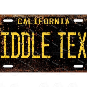 California License Plate Vintage Retro Metal License Plate Personalized Rusty Tag for ATV Bike Man Cave Wall Signage Mini Bike homemade gift