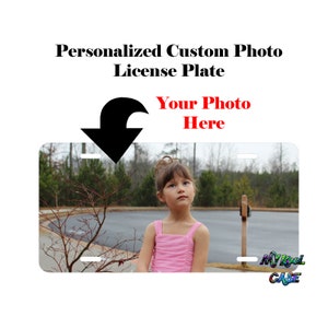 Custom Personalized Auto Vanity License Plate or Fridge Magnet Your Photo Image Logo for Automobile ATV Motorcycle Bicycle Moped Fridge Wall