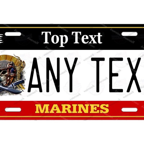 Military License Plate Etsy