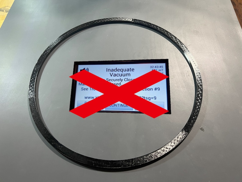 Harvest Right Freeze Dryer Vacuum Error Solving Gasket MEDIUM and 5 tray image 1