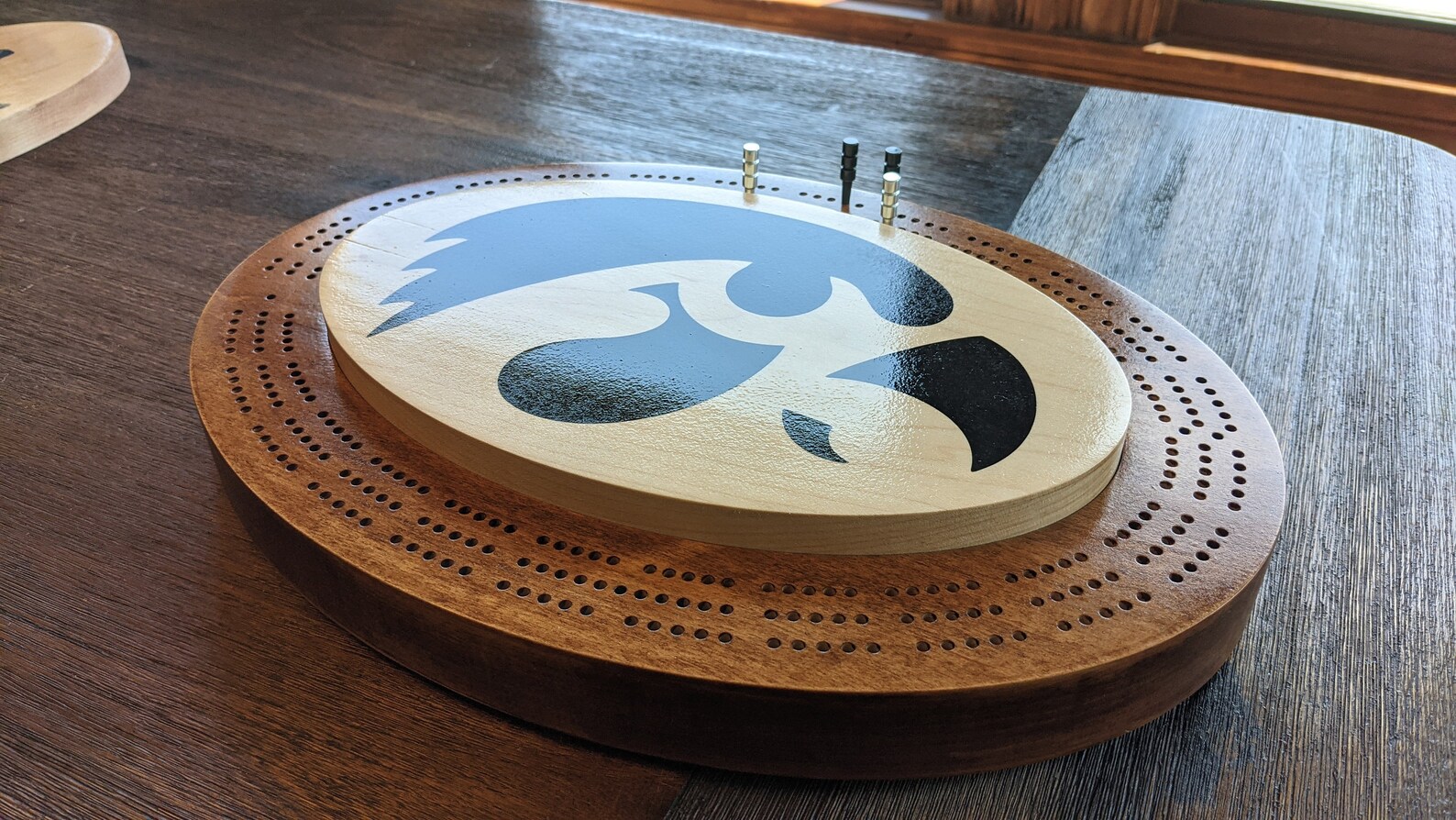 Electronic cribbage board machinevil