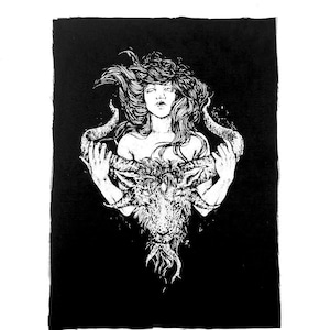Tanngrisnir - Cotton Patch Backpatch Screenprinted Siebdruck Patch