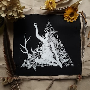 Huldra - Cotton Patch Backpatch ca. 24 x 26 cm - nature norse mythology occult