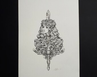 Original illustration "Rose Queen"