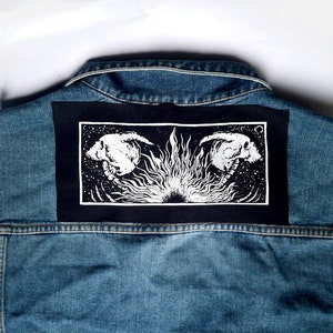 Keskiyö - Cotton Patch - Skull Fire ca 13 x 26 cm
