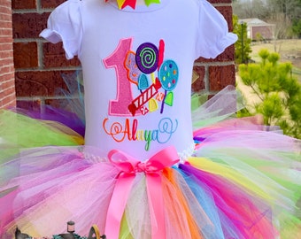 candyland 1st birthday outfit