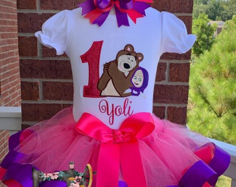 masha and the bear birthday dress