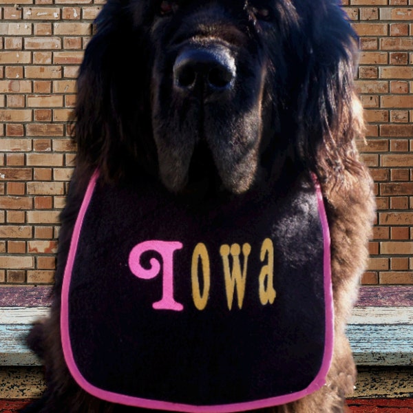Bavoir pour chien avec fil Neon Color - entièrement personnalisé - protection super confortable et 100% anti-bave - n’importe quelle taille et n’importe quelle race
