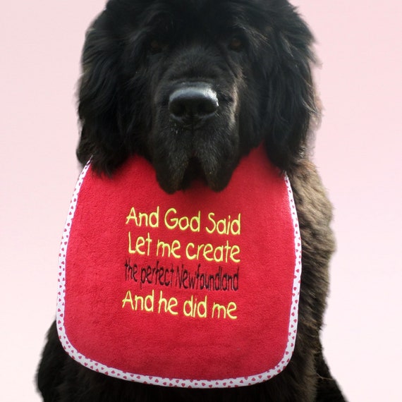 Newfoundland Dog Bib Super Cute and Original Great Quality - Etsy