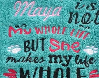 Custom Waterproof Dog Bib with Personalized Name - Stylish Pet Mealtime Solution - chic bespoke made