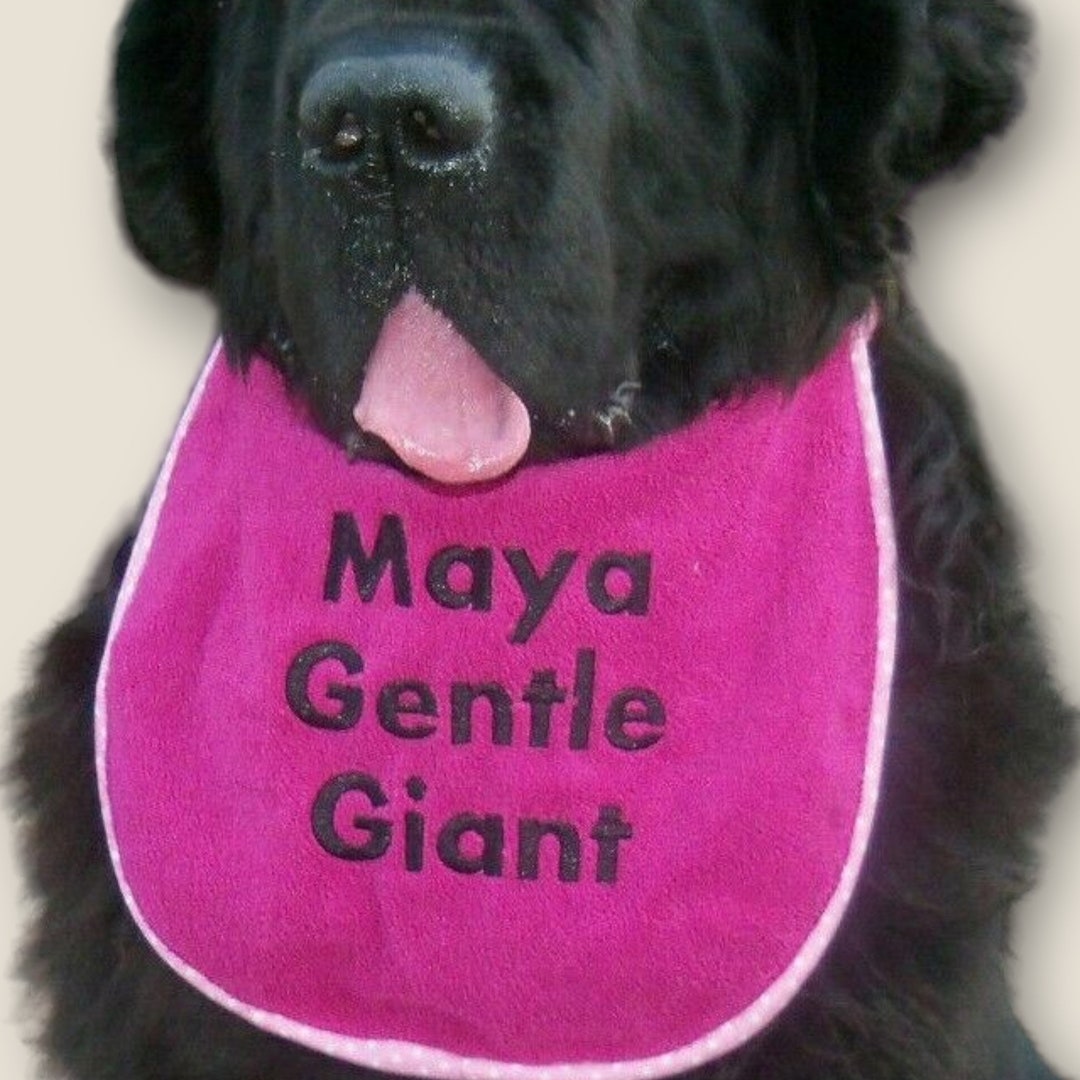 Personalized Dog Slobber Drool Bib Double Protection 100 Etsy