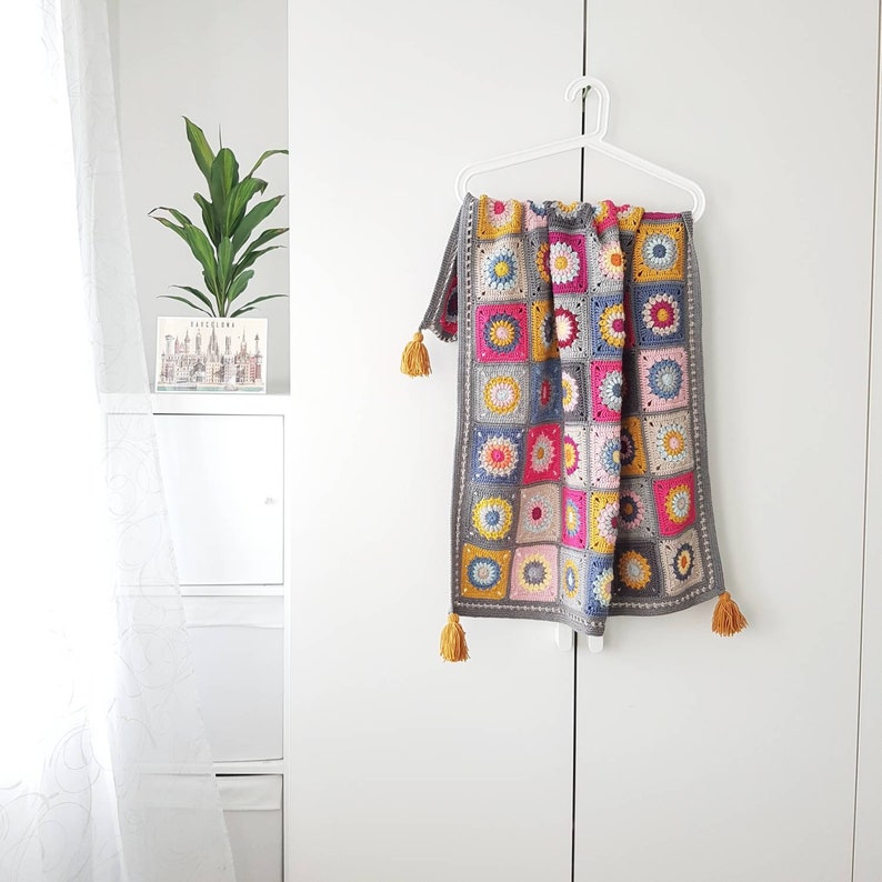 Vintage Colors Baby Blanket With Floral Design Newborn Etsy