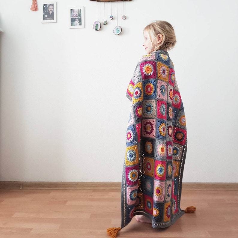 Vintage Colors Baby Blanket With Floral Design Newborn Etsy