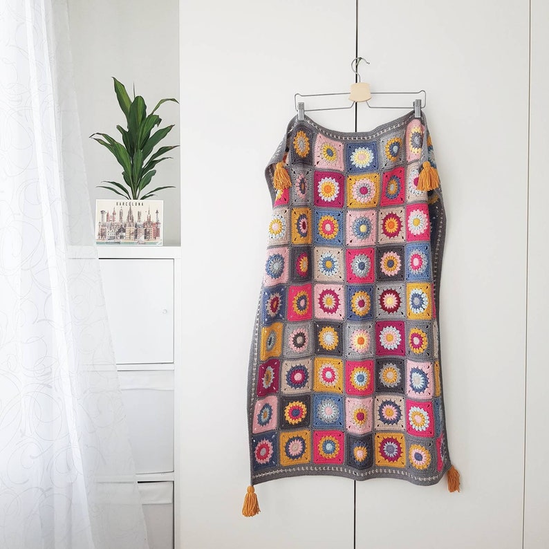 Vintage Colors Baby Blanket With Floral Design Newborn Etsy