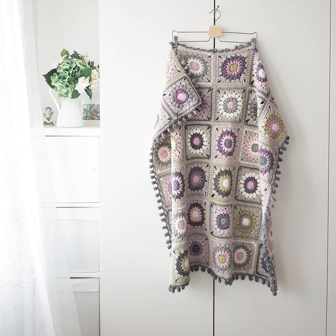 Handmade Wool Blanket Ready to Ship 37x37 inches Sunburst | Etsy
