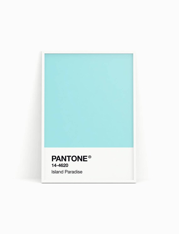 Pantone print Pantone poster Island paradise Pantone spring | Etsy